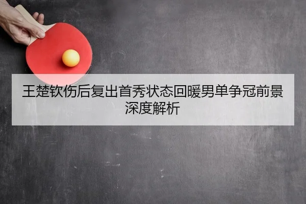 王楚钦伤后复出首秀状态回暖男单争冠前景深度解析